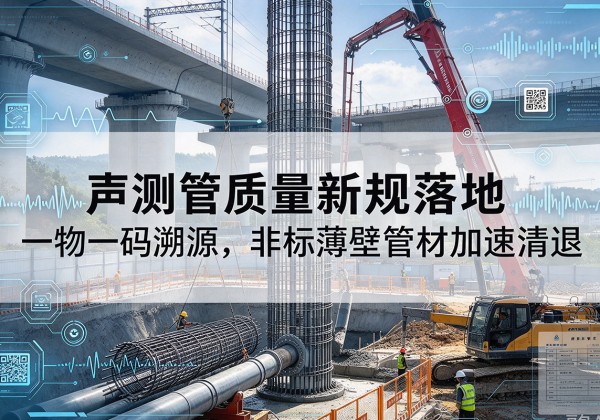 玉龙声测管质量新规落地，一物一码溯源，非标薄壁管材加速清退
